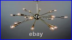 18 Light Mid Century Brass Sputnik atomic chandelier starburst light Fixture 18 Light Mid Century Brass Sputnik atomic chandelier starburst light Fixture