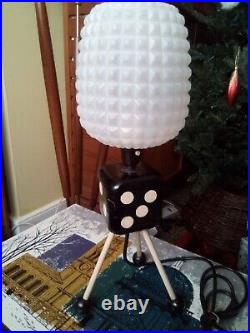 1950's / 60's ATOMIC DICE TABLE LAMP MID CENTURY SPUTNIK RETRO VINTAGE