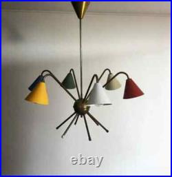 1950, s ATOMIC ITALIAN CEILING LIGHT CHANDELIER STILNOVO ARREDOLUCE MID CENTURY 1950, s ATOMIC ITALIAN CEILING LIGHT CHANDELIER STILNOVO ARREDOLUCE MID CENTURY