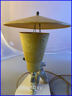 1950's Atomic Poodle Side Table Lamp