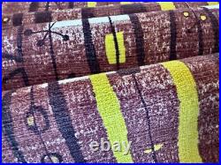 1950's Atomic Tiki Hawaiian Mid Century Beatnik Barkcloth Vintage Fabric PILLOW