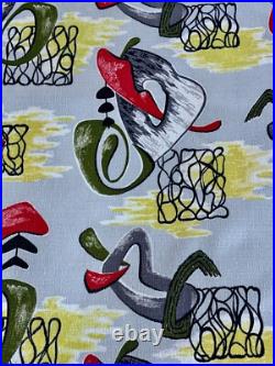 1950s Amoeba Galaxies Collide Mid Century Atomic Barkcloth Vintage Fabric PILLOW 1950s Amoeba Galaxies Collide Mid Century Atomic Barkcloth Vintage Fabric PILLOW