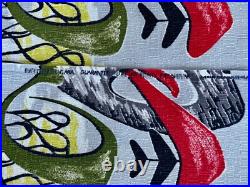 1950s Amoeba Galaxies Collide Mid Century Atomic Barkcloth Vintage Fabric PILLOW 1950s Amoeba Galaxies Collide Mid Century Atomic Barkcloth Vintage Fabric PILLOW