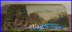 1950s Kitsch Atomic Picture Landscape Scene Coffee Table. Mid Century