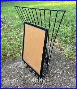 1950s Large Wire Frame Atomic Midcentury 8x10 Art Deco Retro Abstract Metal