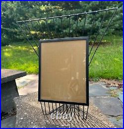 1950s Large Wire Frame Atomic Midcentury 8x10 Art Deco Retro Abstract Metal