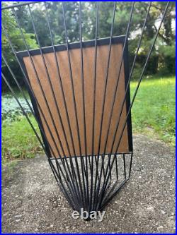 1950s Large Wire Frame Atomic Midcentury 8x10 Art Deco Retro Abstract Metal