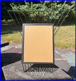 1950s Large Wire Frame Atomic Midcentury 8x10 Art Deco Retro Abstract Metal