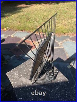 1950s Large Wire Frame Atomic Midcentury 8x10 Art Deco Retro Abstract Metal