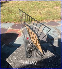1950s Large Wire Frame Atomic Midcentury 8x10 Art Deco Retro Abstract Metal
