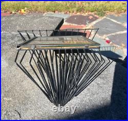 1950s Large Wire Frame Atomic Midcentury 8x10 Art Deco Retro Abstract Metal