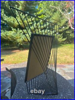 1950s Large Wire Frame Atomic Midcentury 8x10 Art Deco Retro Abstract Metal