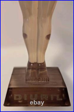 1958 Merck Mid Century Advertising Water Filled Female Form Statue Atomic Age 1958 Merck Mid Century Advertising Water Filled Female Form Statue Atomic Age