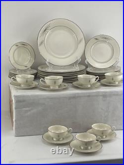 1960's MID CENTURY ATOMIC Syracuse China POLARIS Place Settings 37 Piece Set