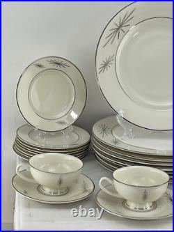 1960's MID CENTURY ATOMIC Syracuse China POLARIS Place Settings 37 Piece Set