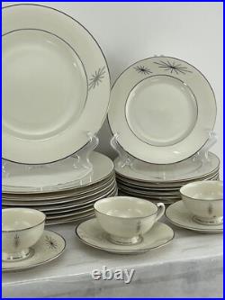1960's MID CENTURY ATOMIC Syracuse China POLARIS Place Settings 37 Piece Set