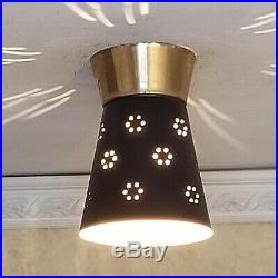 234 50s 60s Vintage Ceiling Light Lamp atomic midcentury eames retro hall foyer