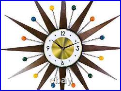 3026Colorful Balls Atomic Wall Starburst Clock George Nelson Style 1970s 3026Colorful Balls Atomic Wall Starburst Clock George Nelson Style 1970s