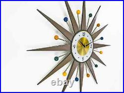 3026Colorful Balls Atomic Wall Starburst Clock George Nelson Style 1970s 3026Colorful Balls Atomic Wall Starburst Clock George Nelson Style 1970s