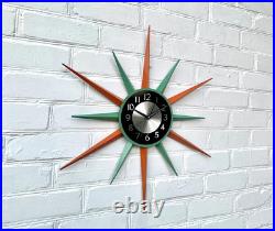 30Mid Century Modern Starburst Wall Clock by George Nelson Atomic Vintage Decor 30Mid Century Modern Starburst Wall Clock by George Nelson Atomic Vintage Decor