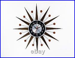 30 27 Mid-Century Modern Wall Clock George Nelson Inspired Retro Atomic Style 30 27 Mid-Century Modern Wall Clock George Nelson Inspired Retro Atomic Style