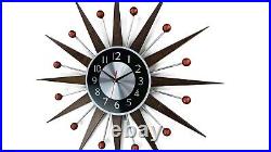 30 27 Mid-Century Modern Wall Clock George Nelson Inspired Retro Atomic Style 30 27 Mid-Century Modern Wall Clock George Nelson Inspired Retro Atomic Style