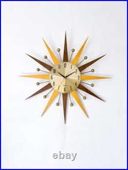 31 Retro Starburst Wall Clock Mid Century Modern Atomic Style Home Decor 31 Retro Starburst Wall Clock Mid Century Modern Atomic Style Home Decor
