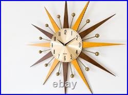 31 Retro Starburst Wall Clock Mid Century Modern Atomic Style Home Decor 31 Retro Starburst Wall Clock Mid Century Modern Atomic Style Home Decor