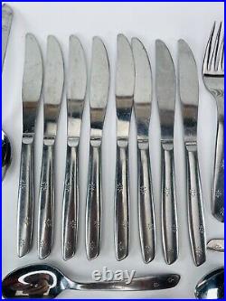 38 SUPERIOR Stainless AURORA NIGHT SKY FLATWARE ATOMIC Stars Mid Century Modern