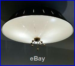 462b 50s 60's Vintage Ceiling Light Lamp Fixture atomic mid-century eames