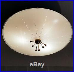 462b 50s 60's Vintage Ceiling Light Lamp Fixture atomic mid-century eames
