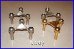 (4) Mid-Century Stoff Fritz Nagel (3) Chrome (1) Gold Atomic Candlestick Holders