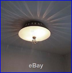518b 50s 60's Vintage Ceiling Light Lamp Fixture atomic mid-century eames