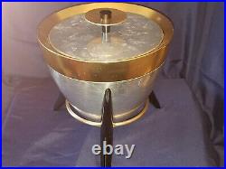 5% off Vintage Mid Century Modern Mirro Bullet Ice Bucket Tripod Retro Atomic