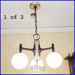649b 70's Vintage Ceiling Light Lamp Fixture atomic mid-century eames Chandelier