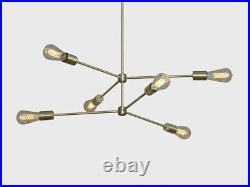 6 Modern ATOMIC Pendant Lamp, Handmade Mid Century