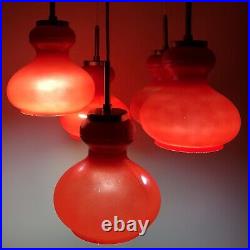 70s Vintage Cascade Lighting Mid-century MCM Pendant Lamp Vintage Atomic Space