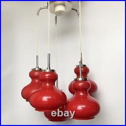 70s Vintage Cascade Lighting Mid-century MCM Pendant Lamp Vintage Atomic Space