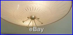 738b 60's 70's Vintage Ceiling Light Lamp Fixture atomic mid-century eames porch