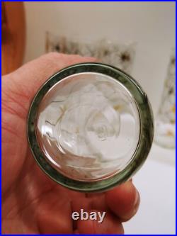 7x Mid-Century Atomic Starburst Collins Glasses Libbey Tumbler 7