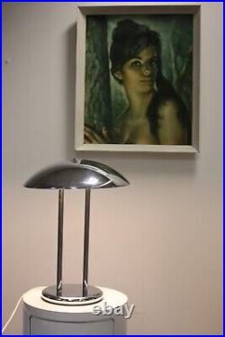 ATOMIC LAMP MID CENTURY CHROME 80's Ikea Chrome Desk Lamp By Robert Sonneman
