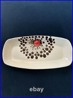 Antonia Campi SIC Mid Century Ceramic Platter Tray Italy Atomic Design Laveno