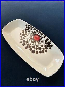 Antonia Campi SIC Mid Century Ceramic Platter Tray Italy Atomic Design Laveno