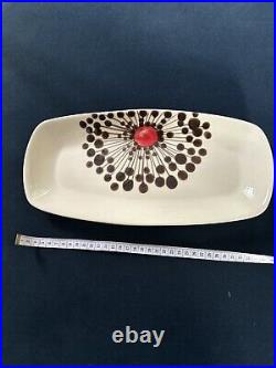 Antonia Campi SIC Mid Century Ceramic Platter Tray Italy Atomic Design Laveno