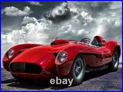 Art Deco Vintage Mid Century Atomic Modern Jet Space Age Ferrari Race Car Rare