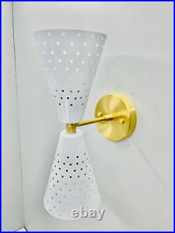 Atomic 50's 60's Mid Century Modern Brass Adjustable Wall Sconce Light Bow Tie Atomic 50's 60's Mid Century Modern Brass Adjustable Wall Sconce Light Bow Tie