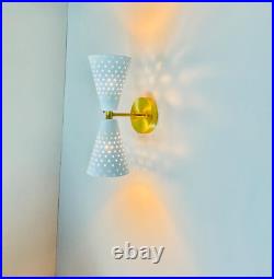 Atomic 50's 60's Mid Century Modern Brass Adjustable Wall Sconce Light Bow Tie Atomic 50's 60's Mid Century Modern Brass Adjustable Wall Sconce Light Bow Tie