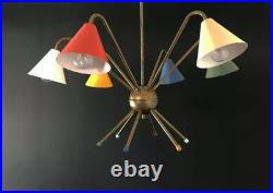 Atomic Italian Ceiling Light Chandelier Stilnovo Arredoluce MID Century