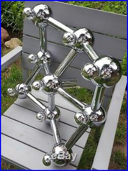 Atomic Kalmar Lamp Sputnik Chrome Mid Century Eames 60er 70er Space Age Stilnovo