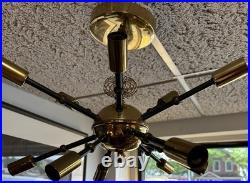Atomic Mid Century 11-Light/Arm Brass Sputnik Chandelier Starburst Fixture Atomic Mid Century 11-Light/Arm Brass Sputnik Chandelier Starburst Fixture